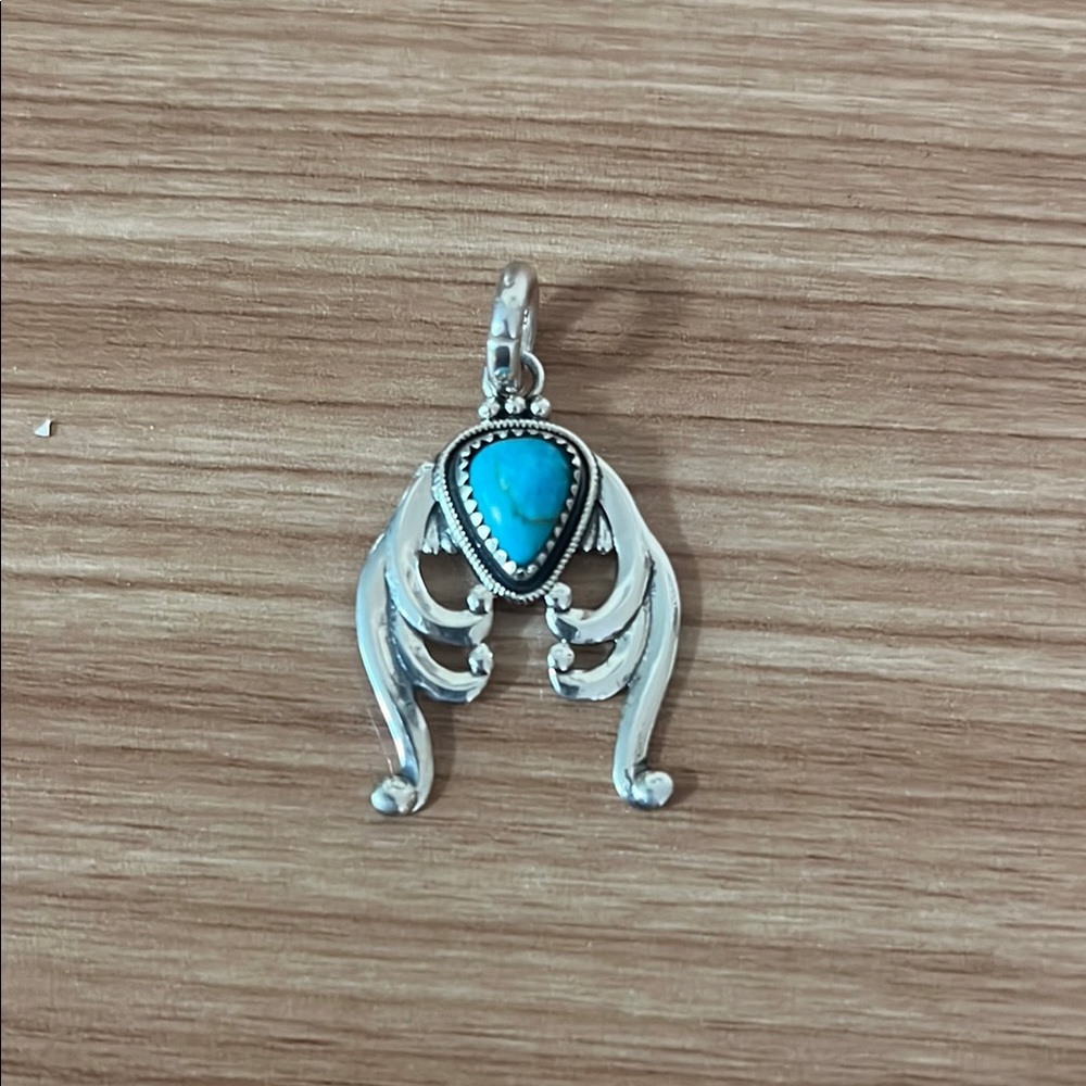 Silver and Turquoise Pendant